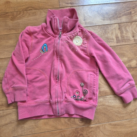 Baby Gap Girls’ Pink Zip-Up Hoodie – Size 2T - Picture 1 of 6